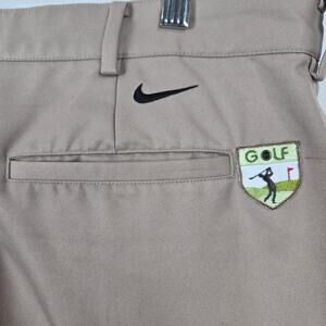 Nike Golf Pants Dri Fit Beige Khaki  Size 36 X 30 Athleisure    #828